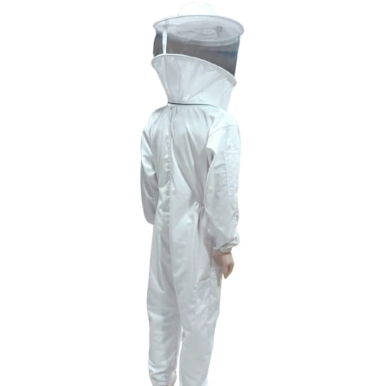COTTON BEE SUIT WITH ROUND VEIL